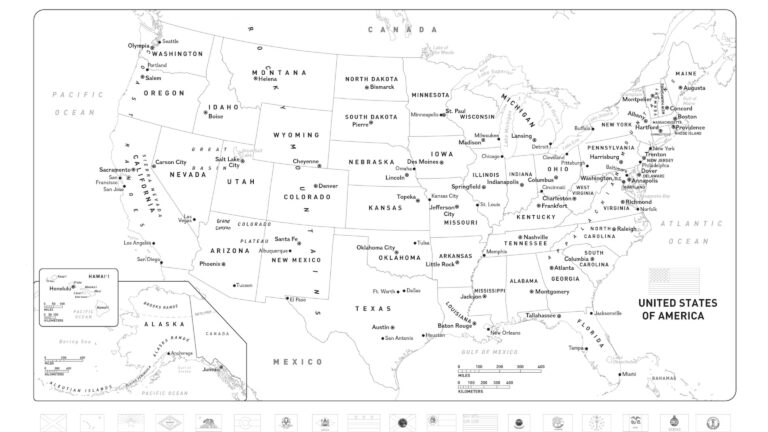 Download And Color A Free World Or United States Map With Flags Worksheets Library