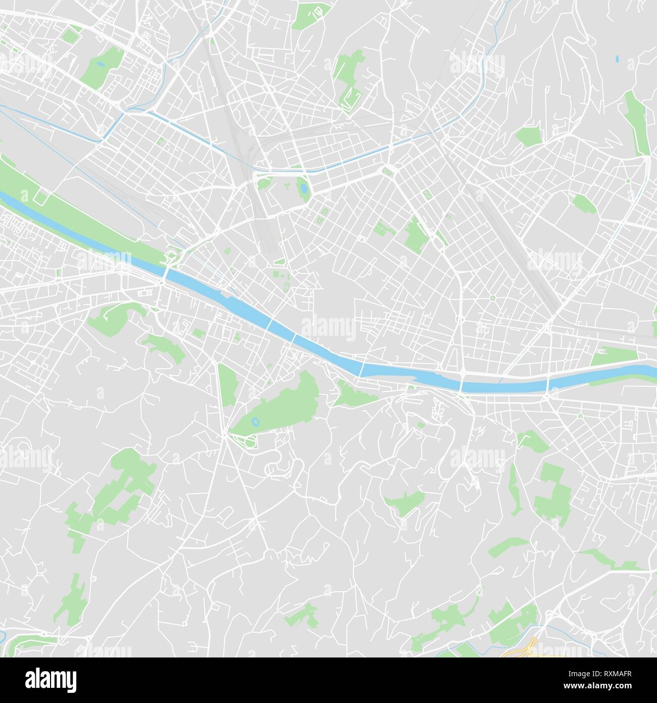 Downtown Vector Map Of Florence Italy This Printable Map Of Florence Contains Lines And Classic Colored Shapes For Land Mass Parks Water Major An Stock Vector Image U0026 Art Alamy