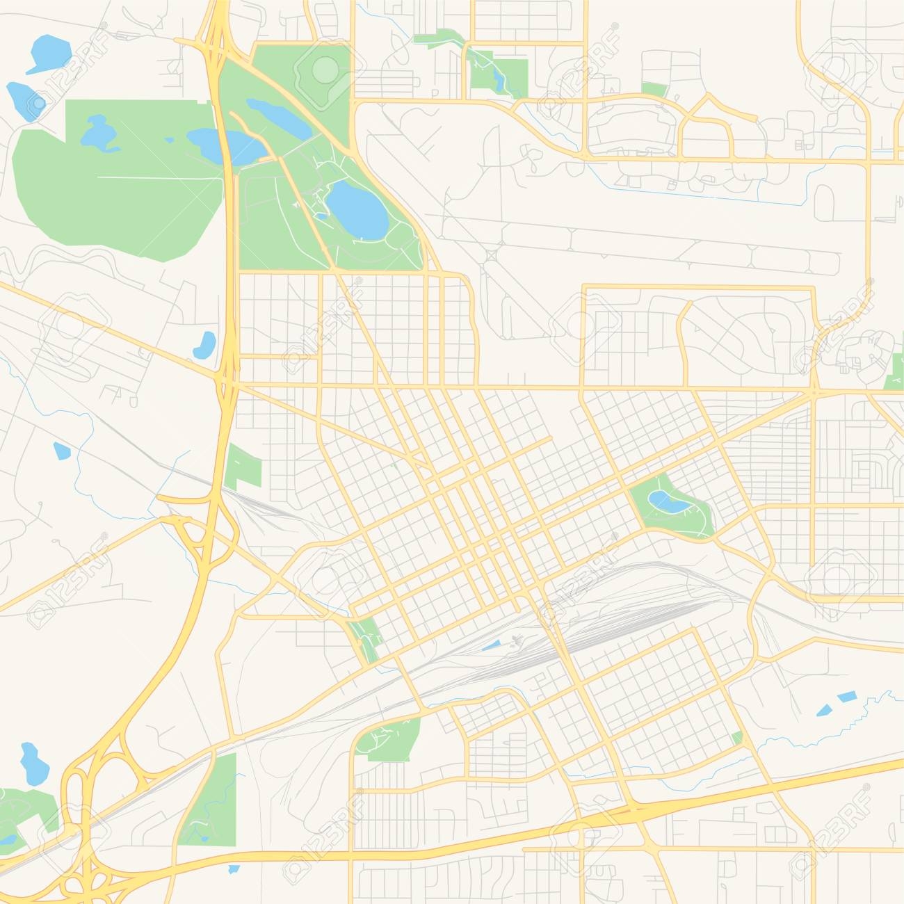 Empty Vector Map Of Cheyenne Wyoming USA Printable Road Map Empty Vector Map Of Cheyenne Wyoming USA Printable Road Map