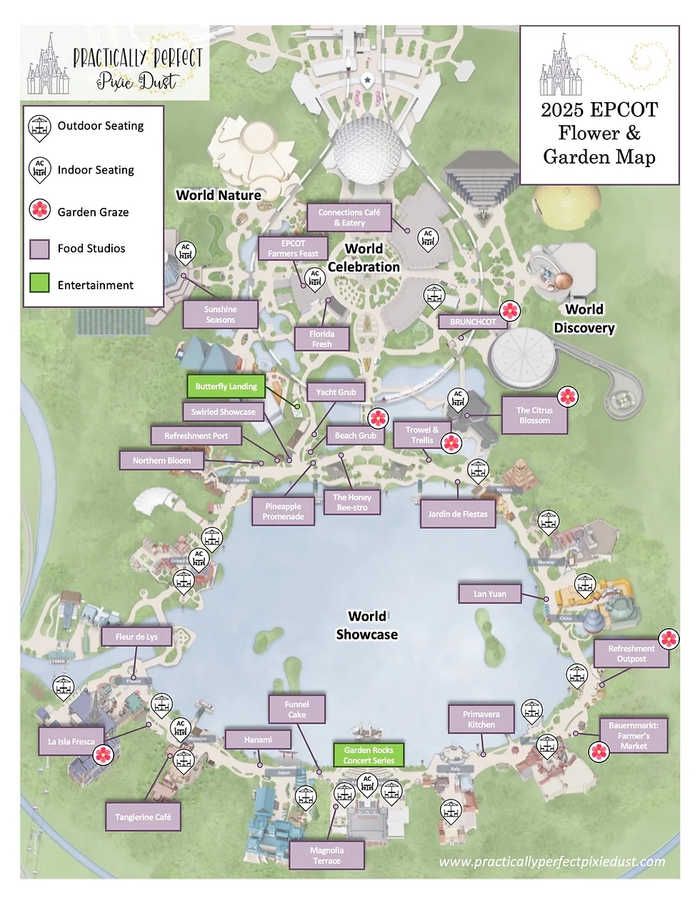 Printable Map Of Epcot