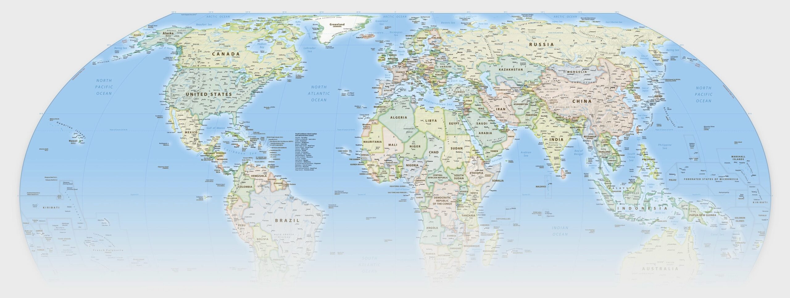 Equal Earth Wall Map Home