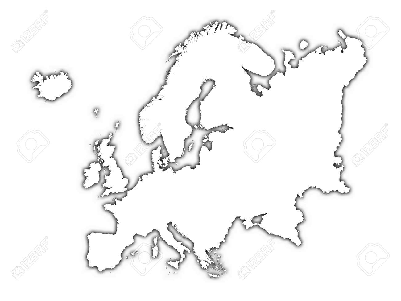 Free Blank Map Of Europe Printable