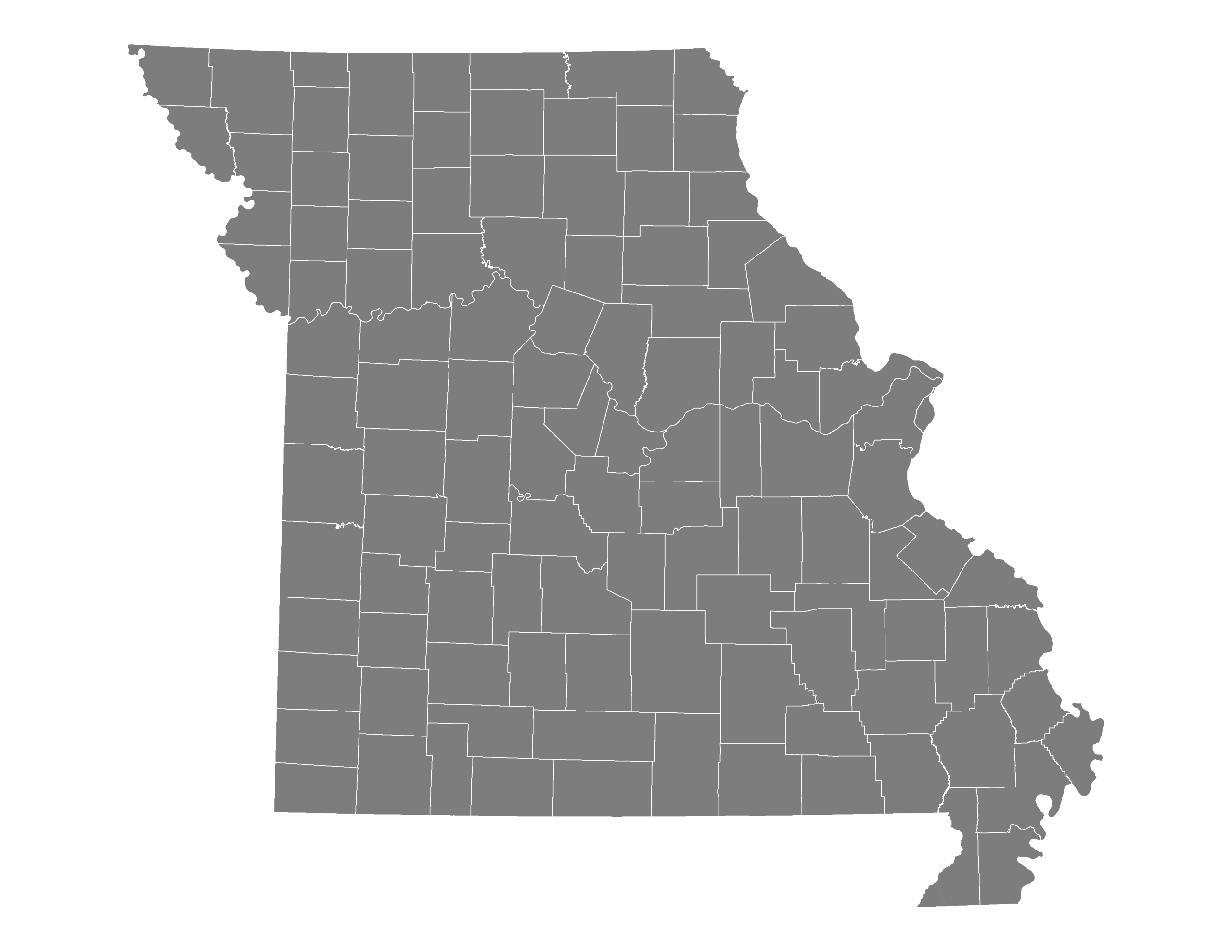 Missouri County Map Printable