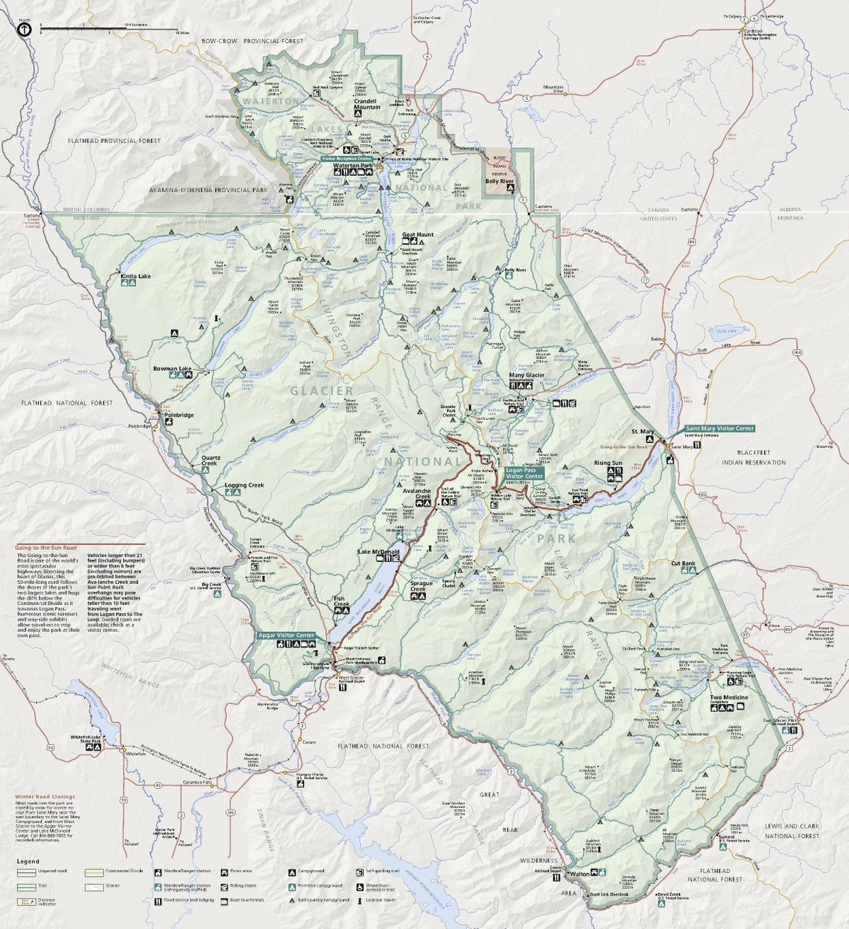 File NPS Glacier map pdf Wikimedia Commons