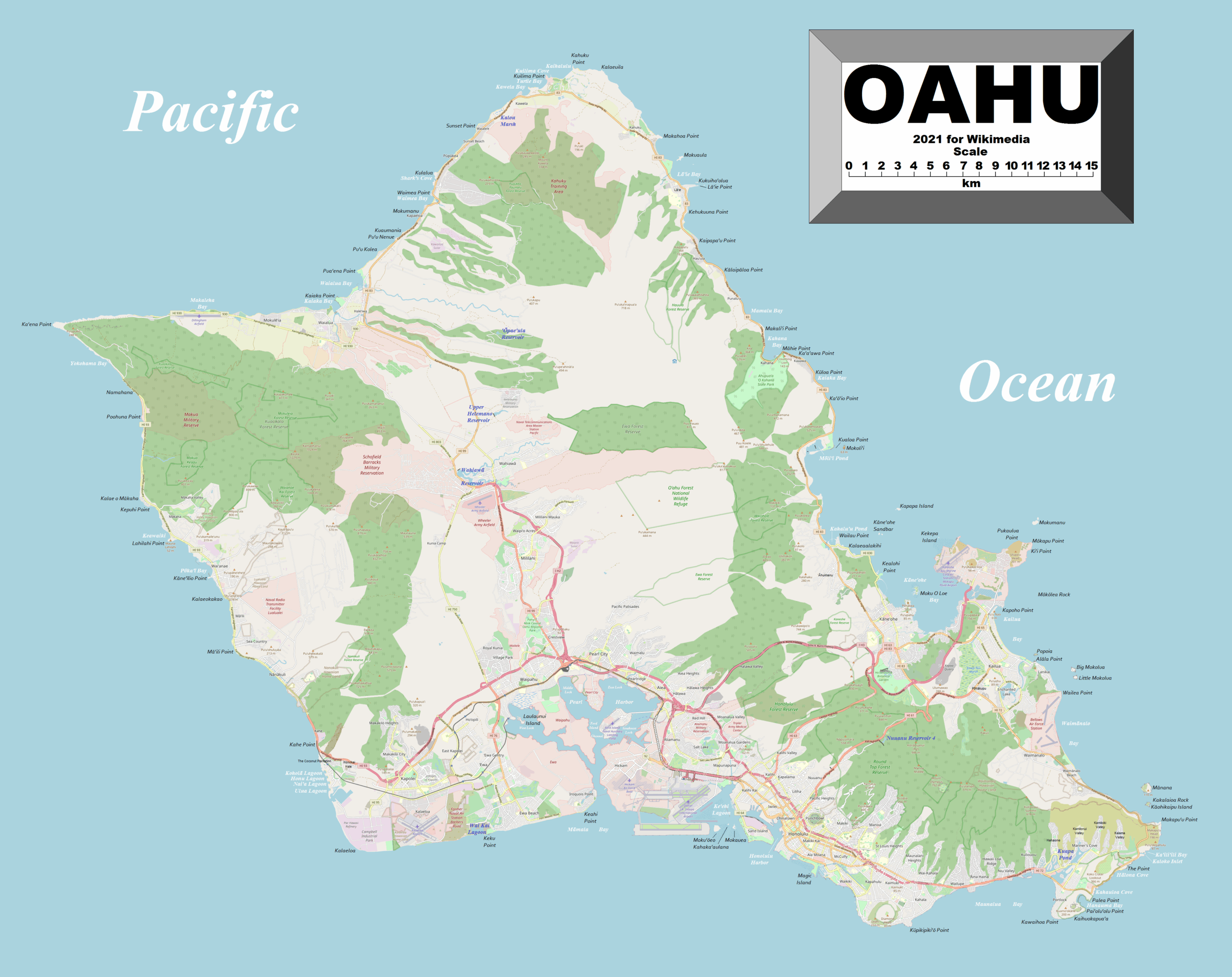 Printable Map Of Oahu Hawaii Printable Map Of Oahu Hawaii