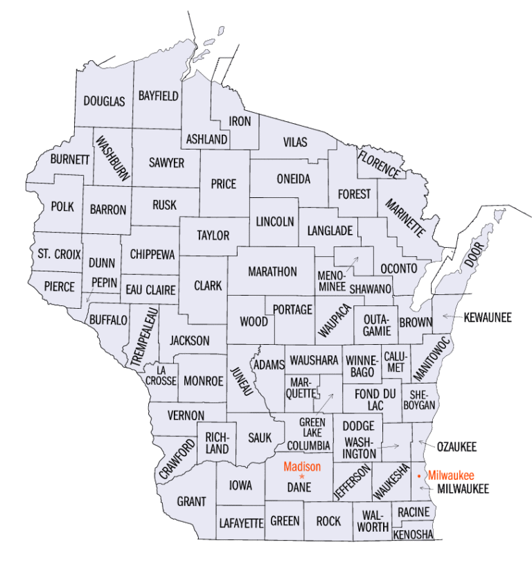 File Wisconsin counties map gif Wikipedia