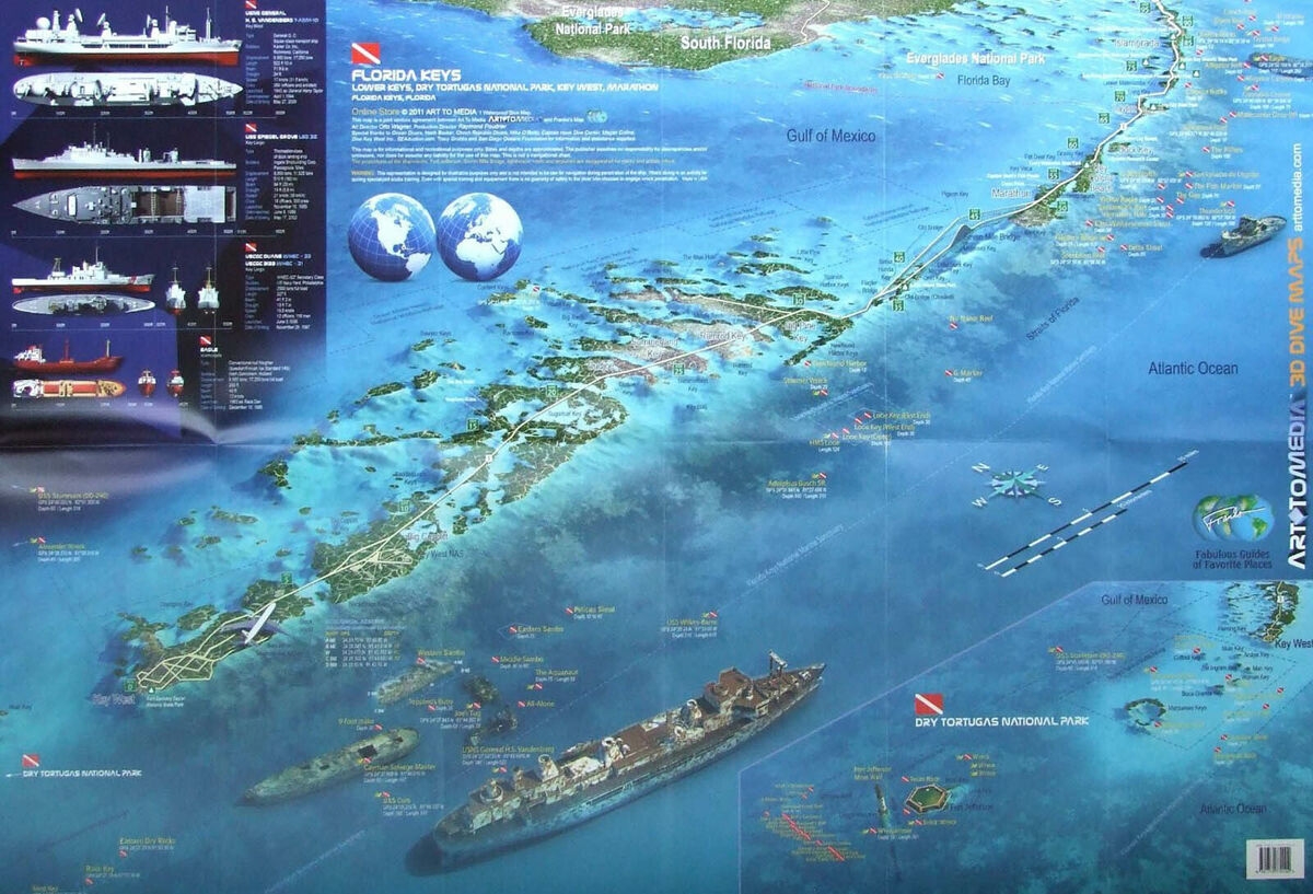 Florida Keys 3D Dive Maps Key Largo Islamorada Marathon Key West Shipwrecks EBay Florida Keys 3D Dive Maps Key Largo Islamorada Marathon Key West Shipwrecks EBay