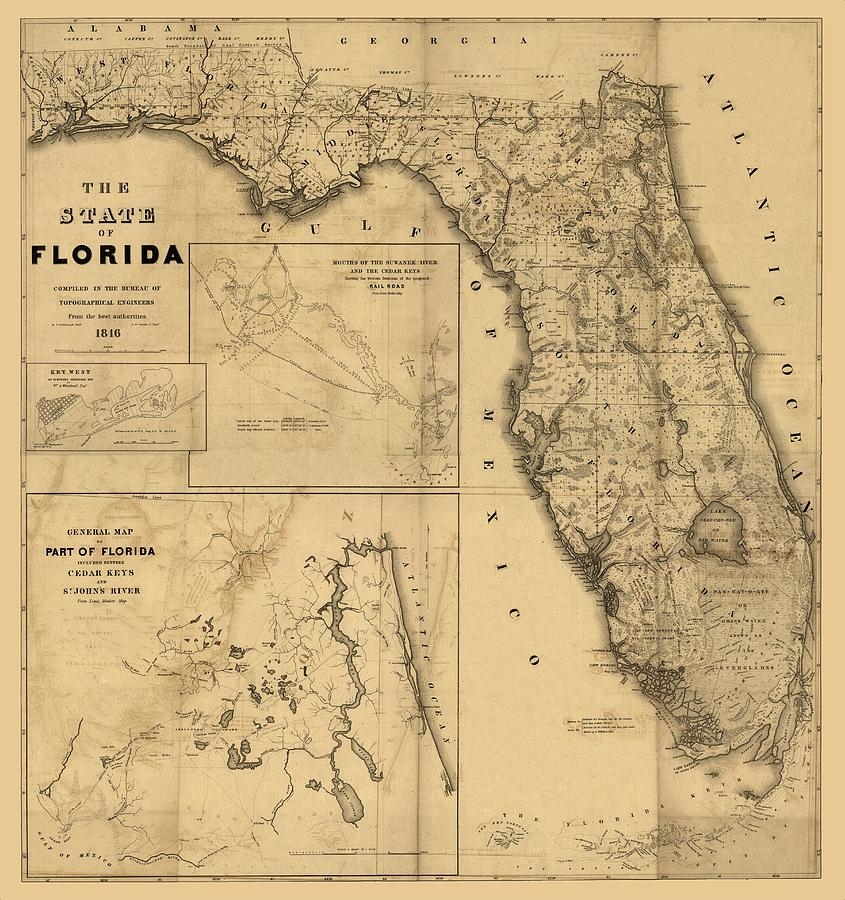 Printable Large Map Of Florida