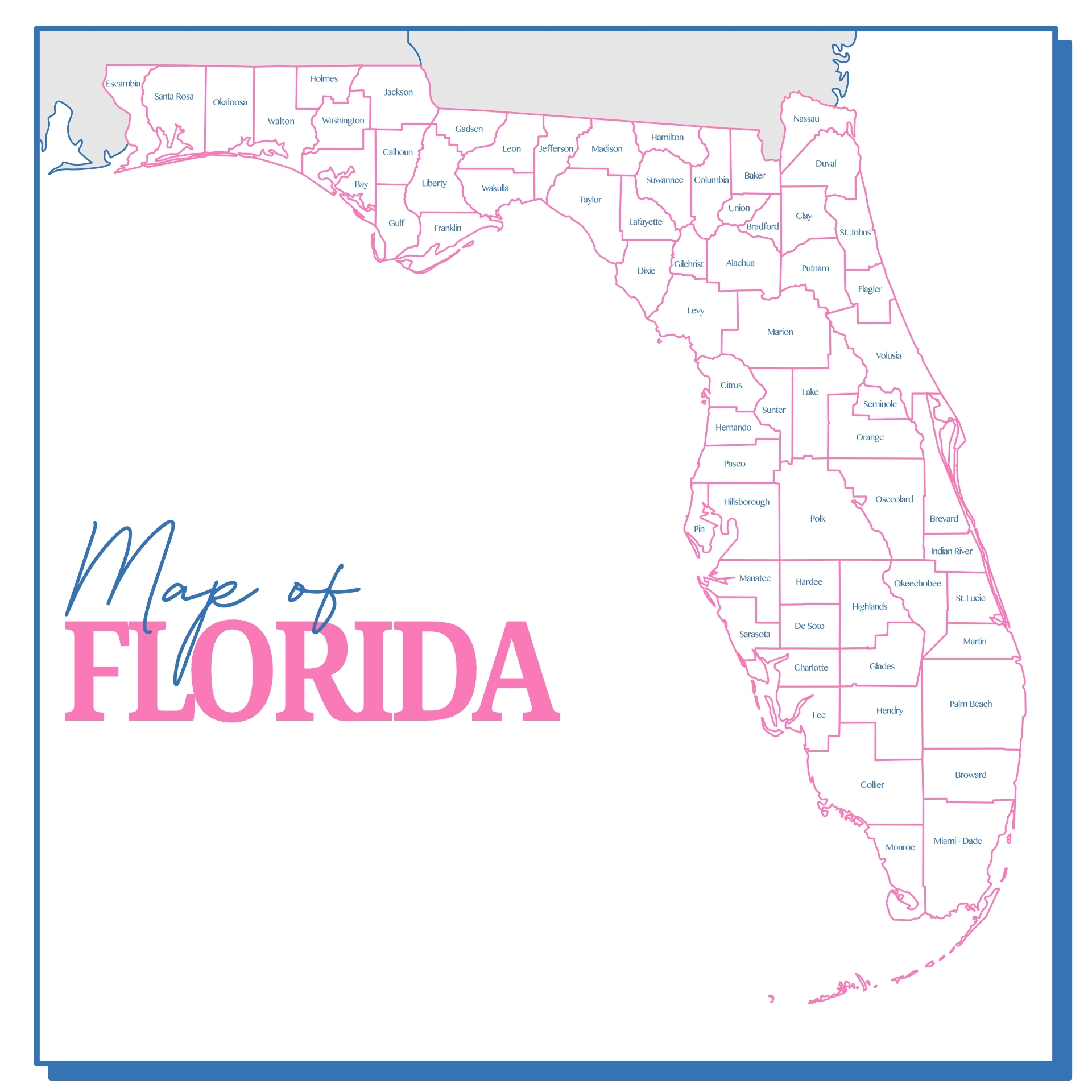 Florida State Map 10 Free PDF Printables Printablee Florida State Map 10 Free PDF Printables Printablee