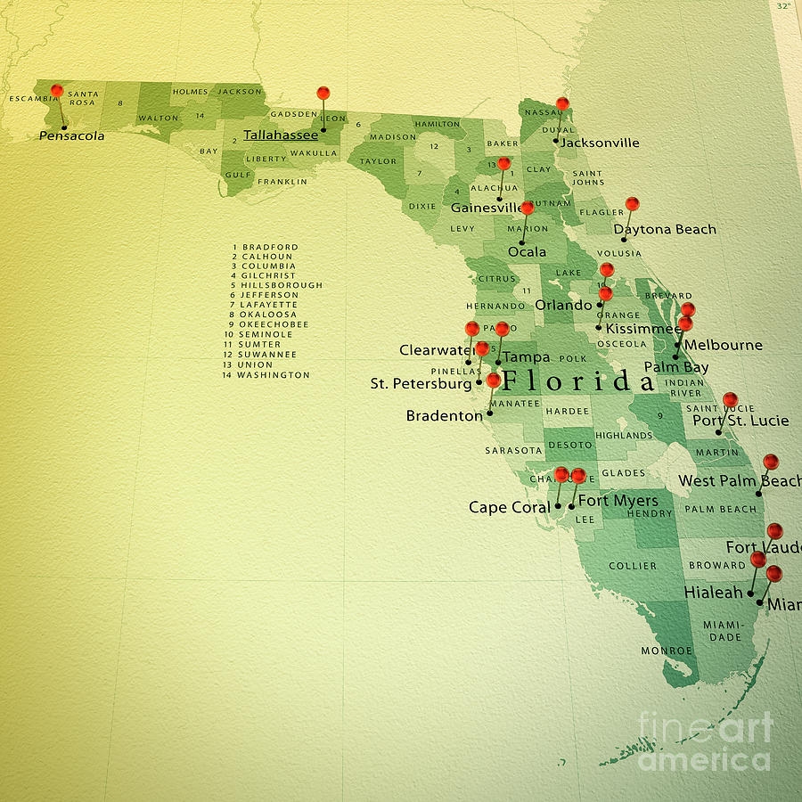 Printable Florida State Map