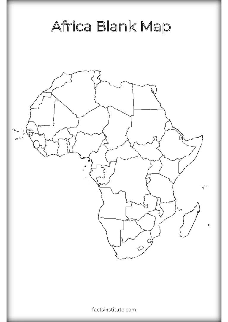 Free Blank Map Of Africa Printable u0026 Other Goodies The Facts 