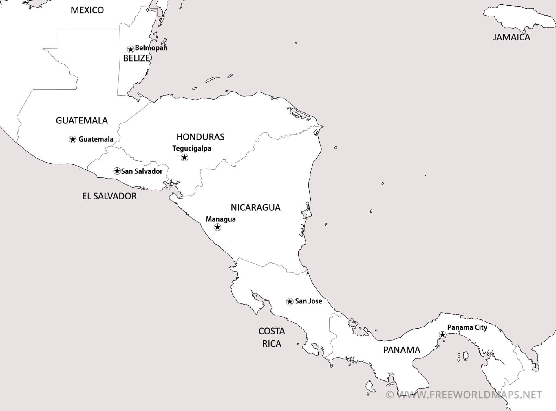 Free Central America Map Worksheet Download Free Central America Map Worksheet Png Images Free Worksheets On Clipart Library