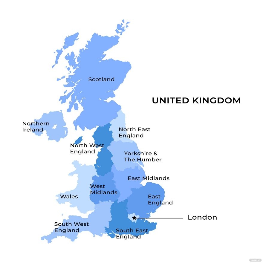 Free Map Of Uk Templates Editable And Printable