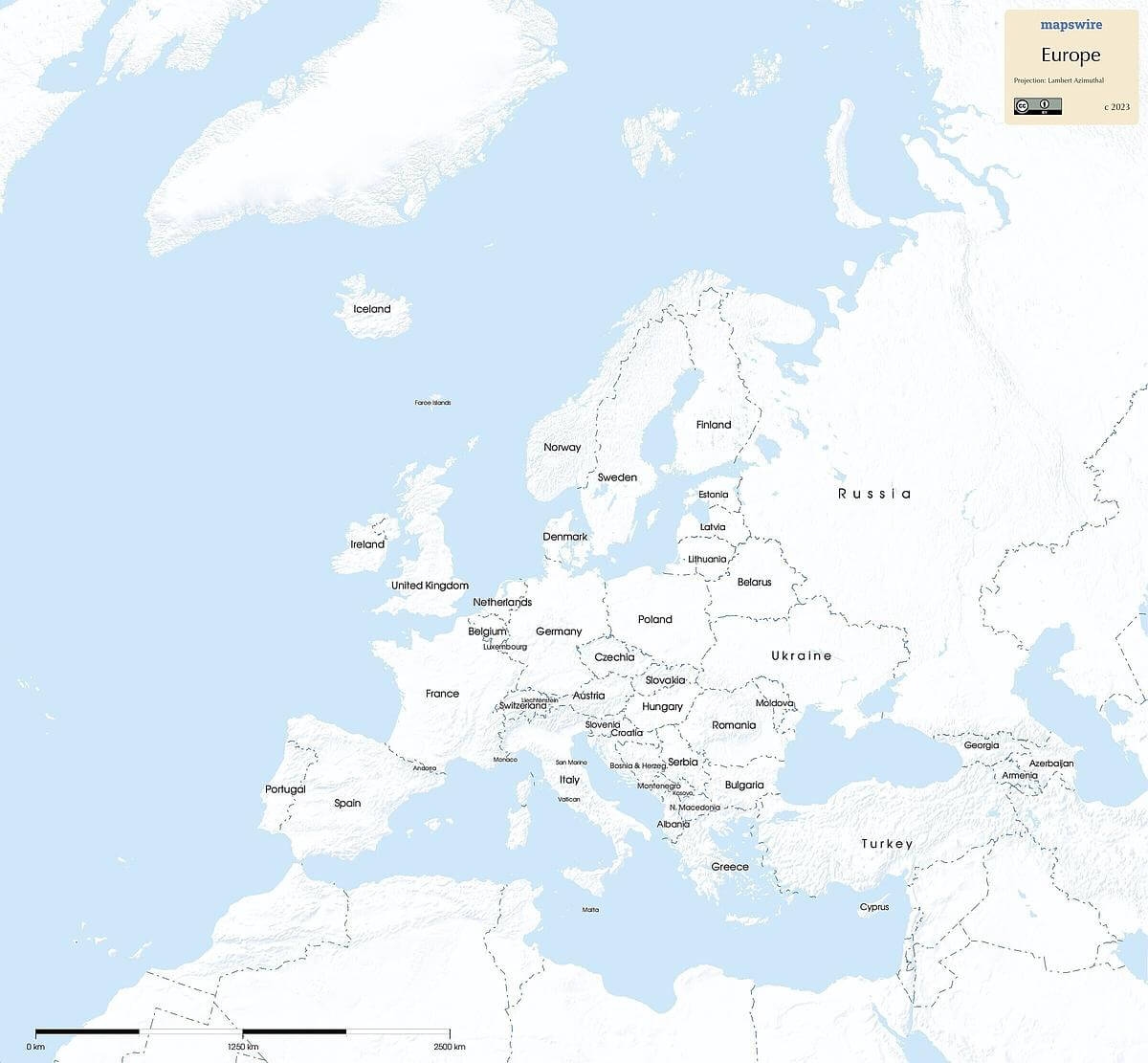 Free Maps Of Europe Mapswire