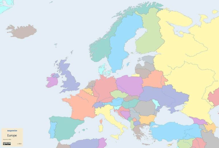 Free Maps Of Europe Mapswire