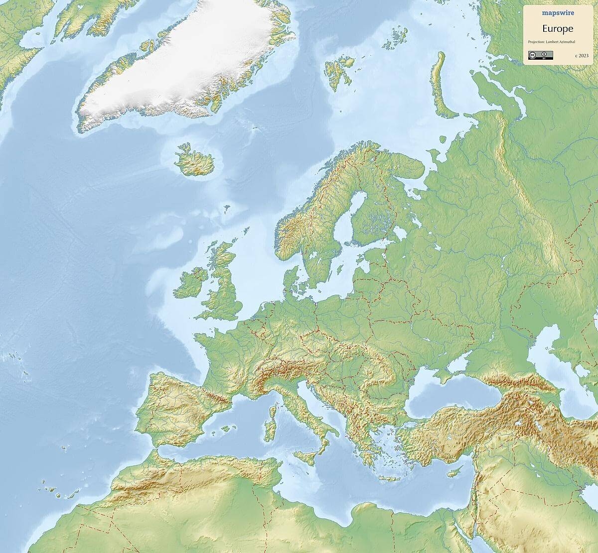 European Map Blank Printable