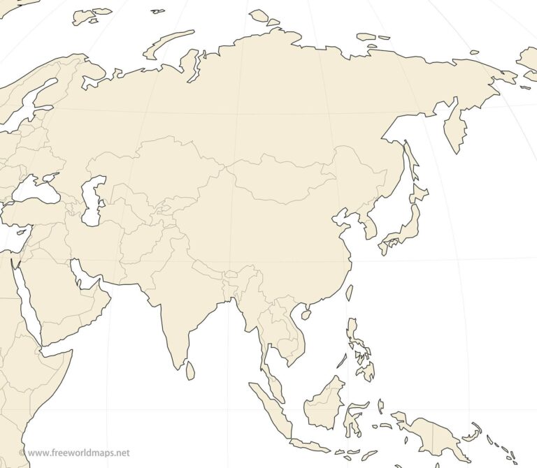 Free Printable Maps Of Asia