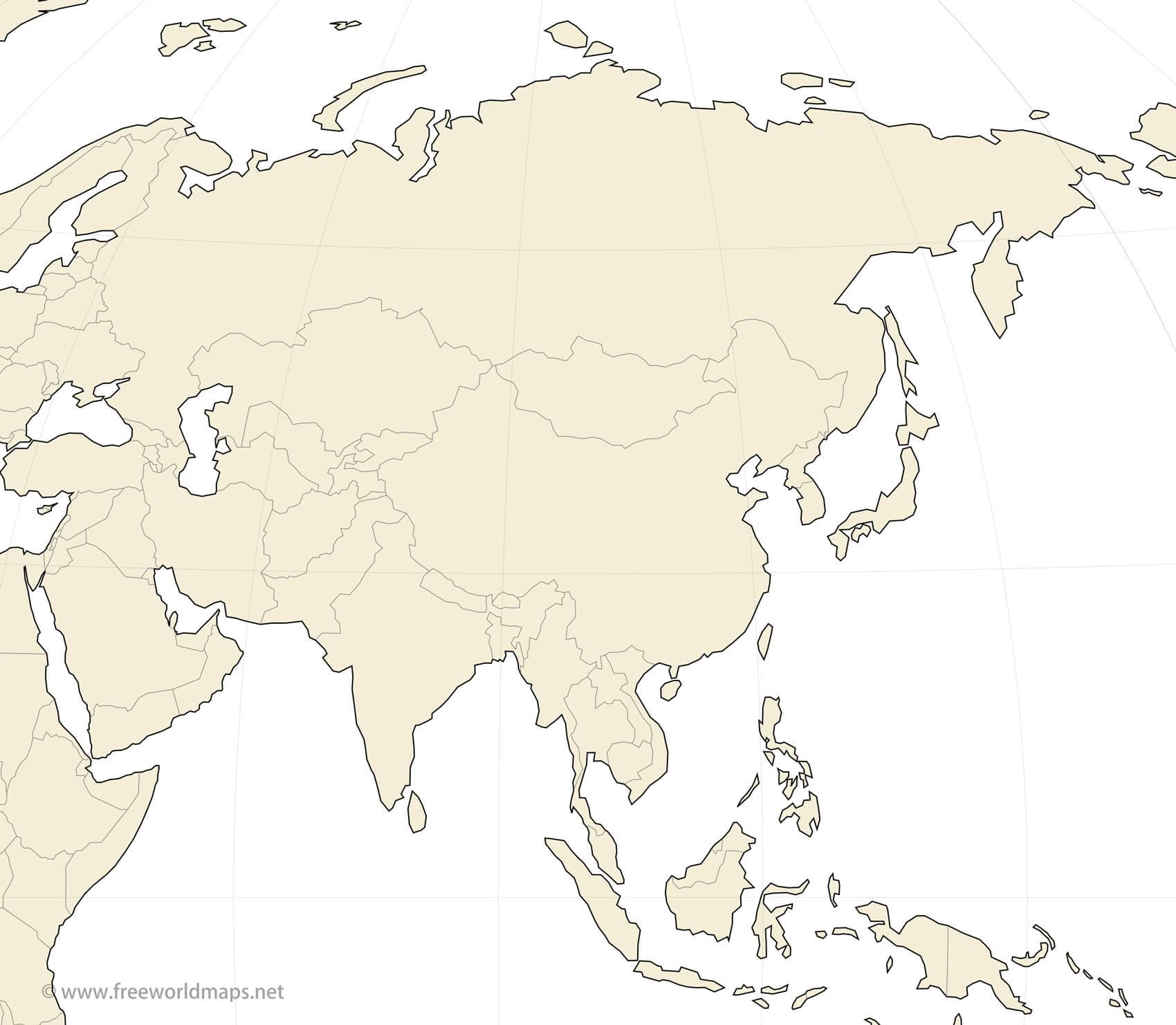 Free Printable Maps Of Asia