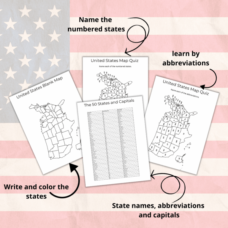Free Printable United States Map The Facts Institute