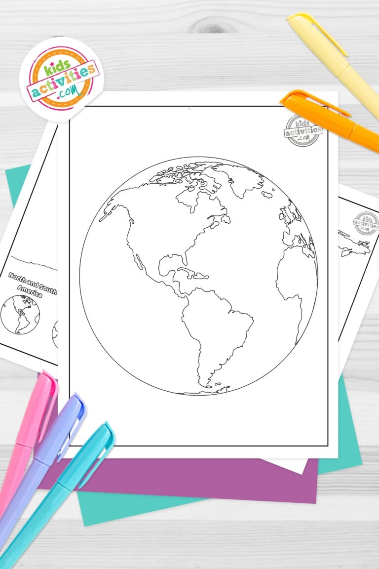 Free Printable World Map Coloring Pages Kids Activities Blog