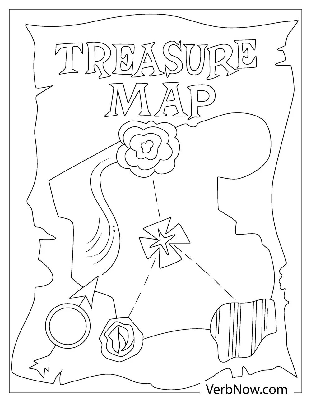Pirate Map Template Printable Free