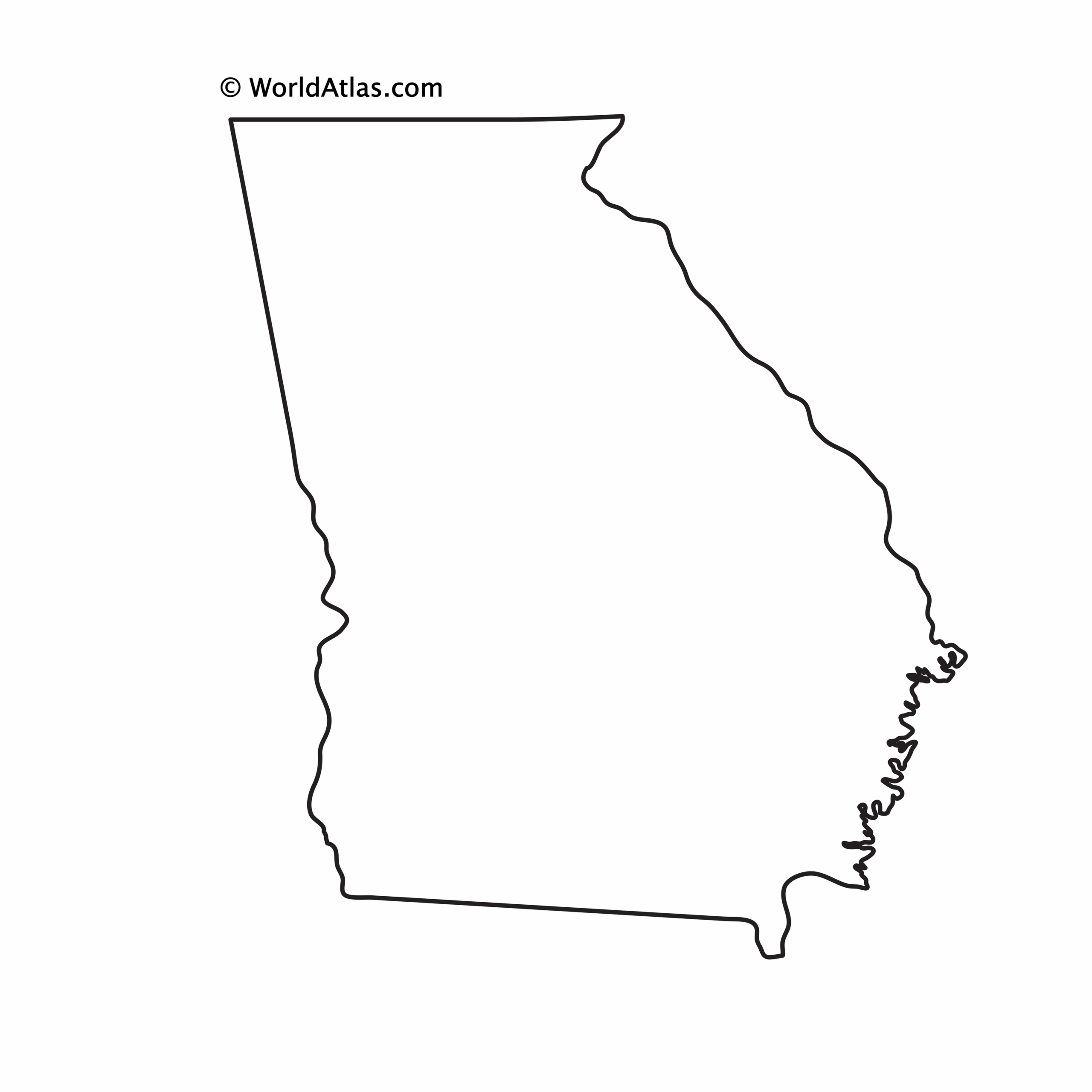 Southeast Region Printable Map