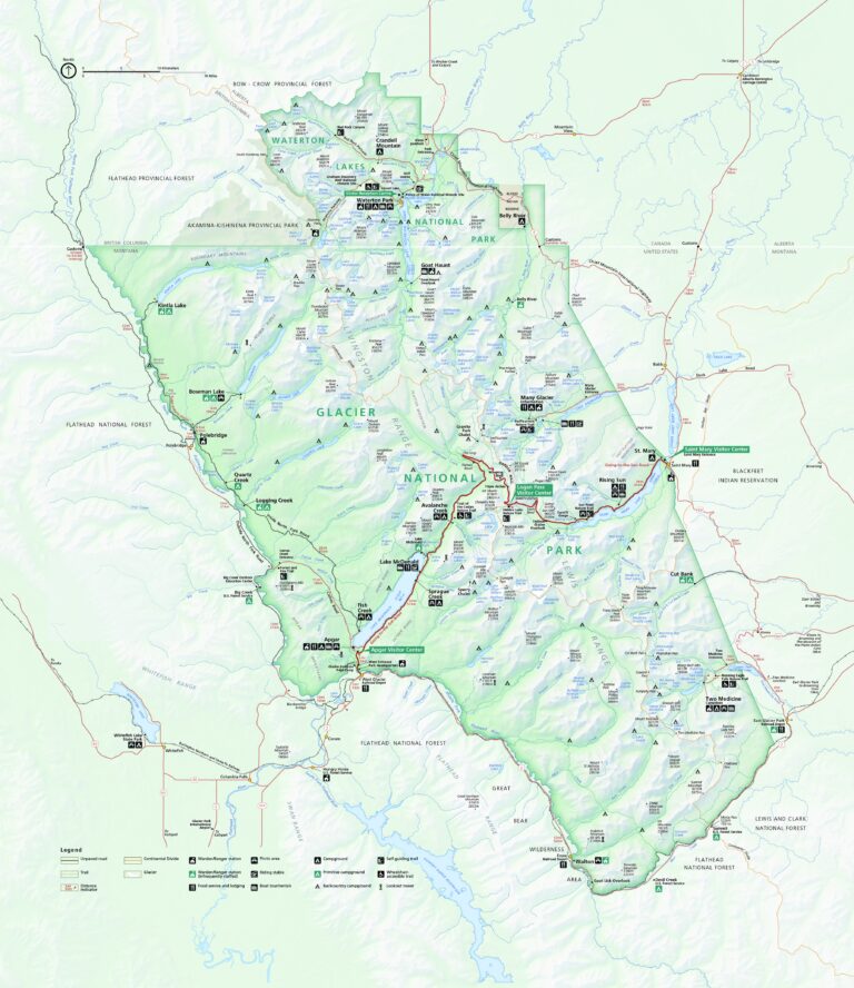 Glacier Maps NPMaps Just Free Maps Period 