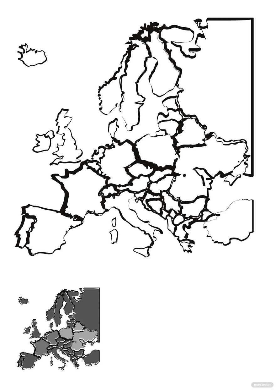 Free Printable Blank Map Of Europe