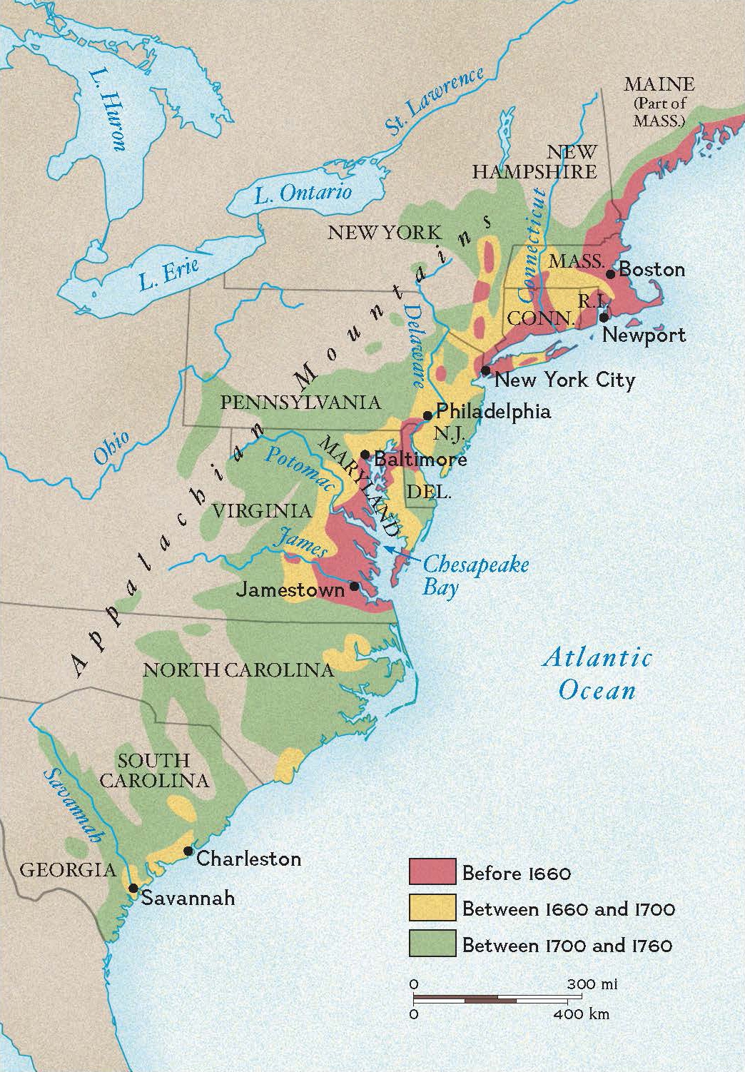 Growth Of Colonial Settlement