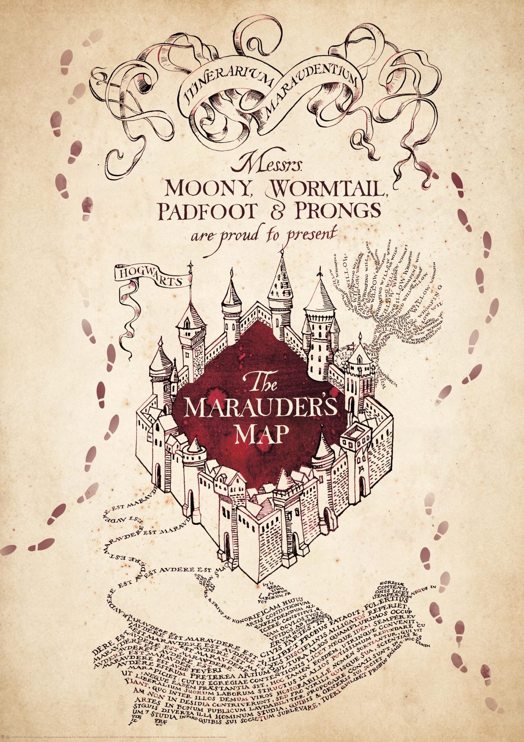 Harry Potter Marauders Map Printable Harry Potter Marauders Map Printable