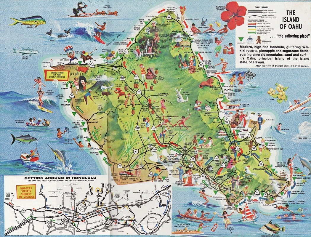 Printable Map Oahu