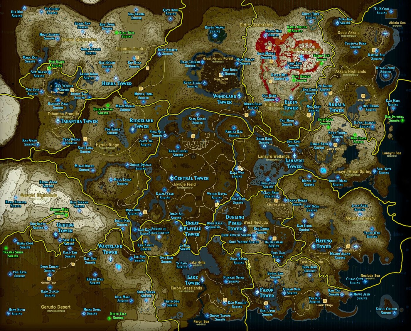 Here Is An Amazing Shrine Map For People That Need Help R 