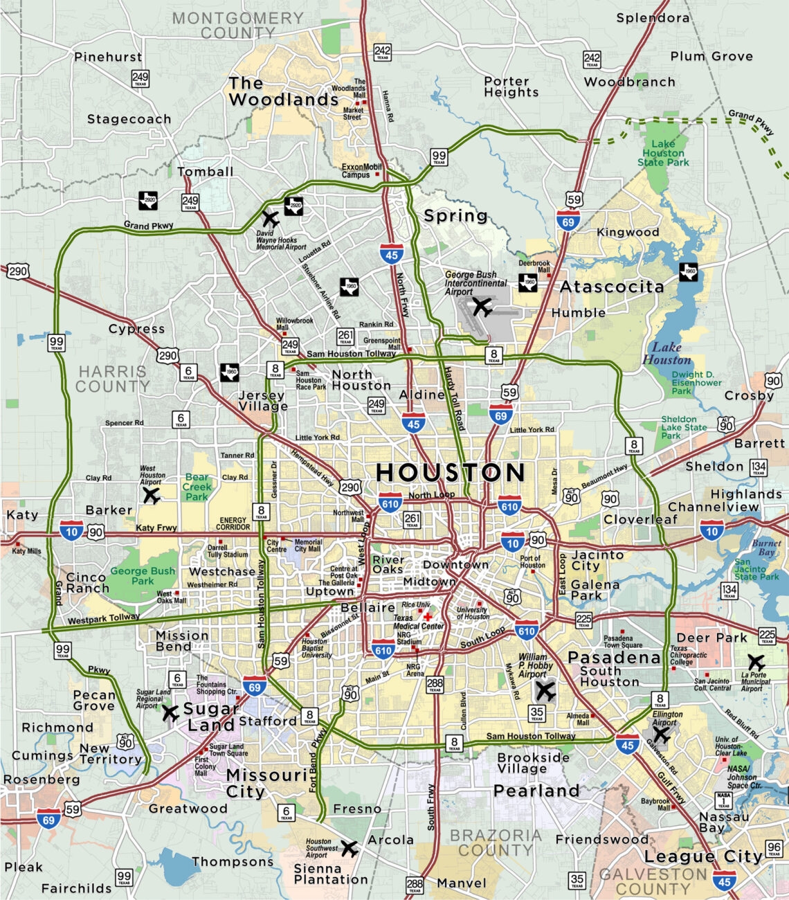 Printable Houston Zip Code Map