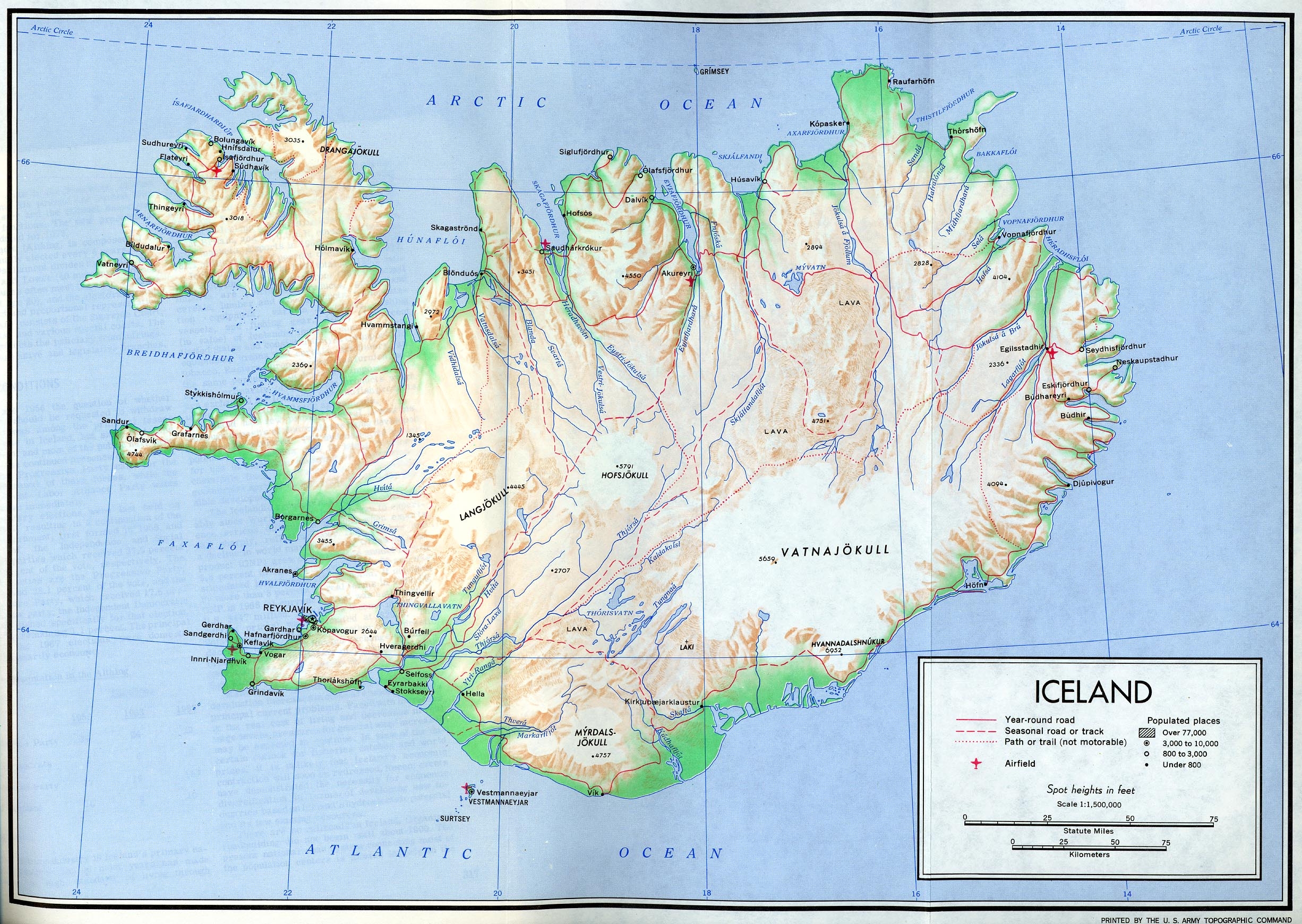 Iceland Maps Perry Casta eda Map Collection UT Library Online