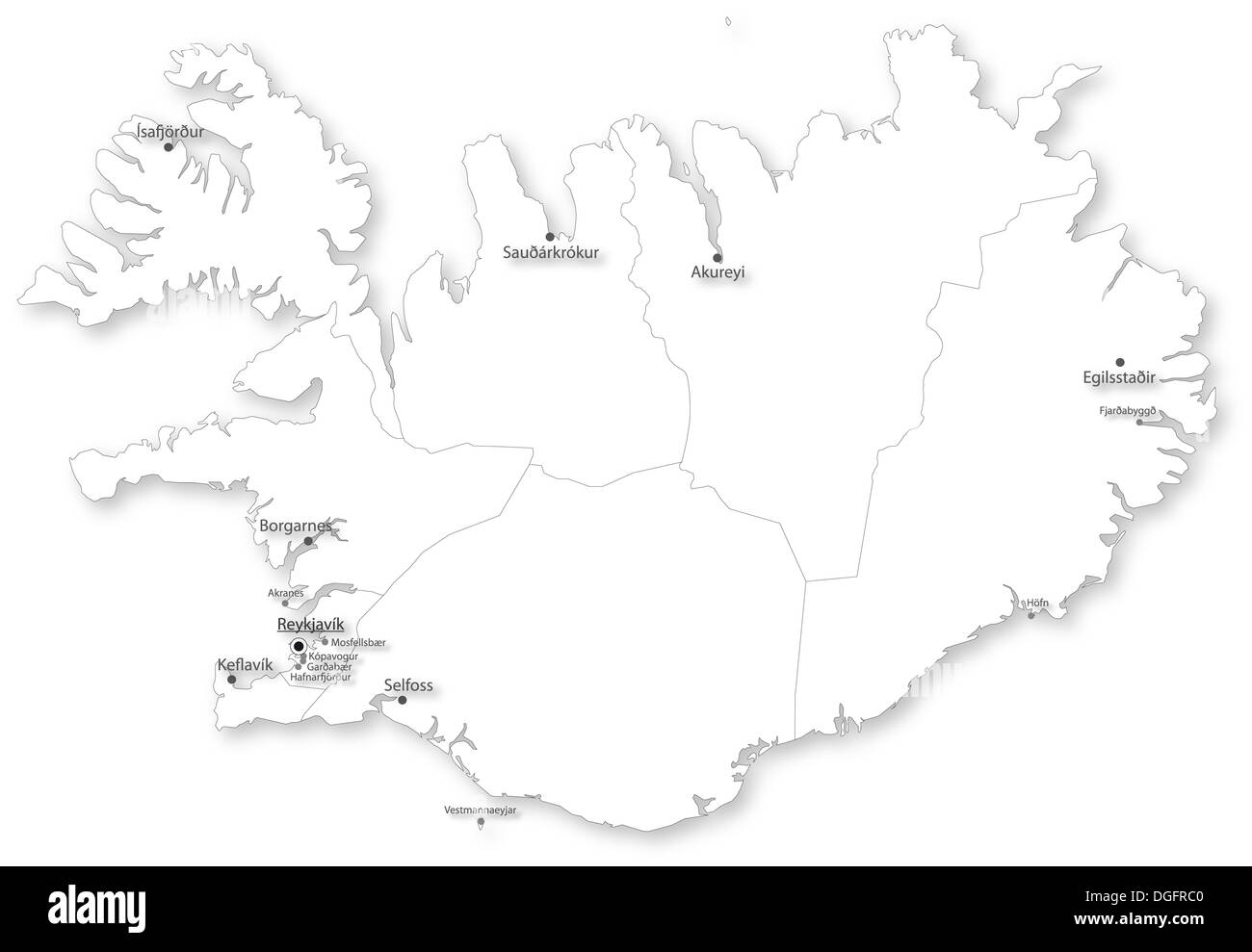 Iceland Outline Map Cut Out Stock Images U0026 Pictures Page 3 Alamy