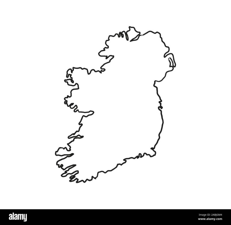 Ireland Map Outline Hi res Stock Photography And Images Alamy
