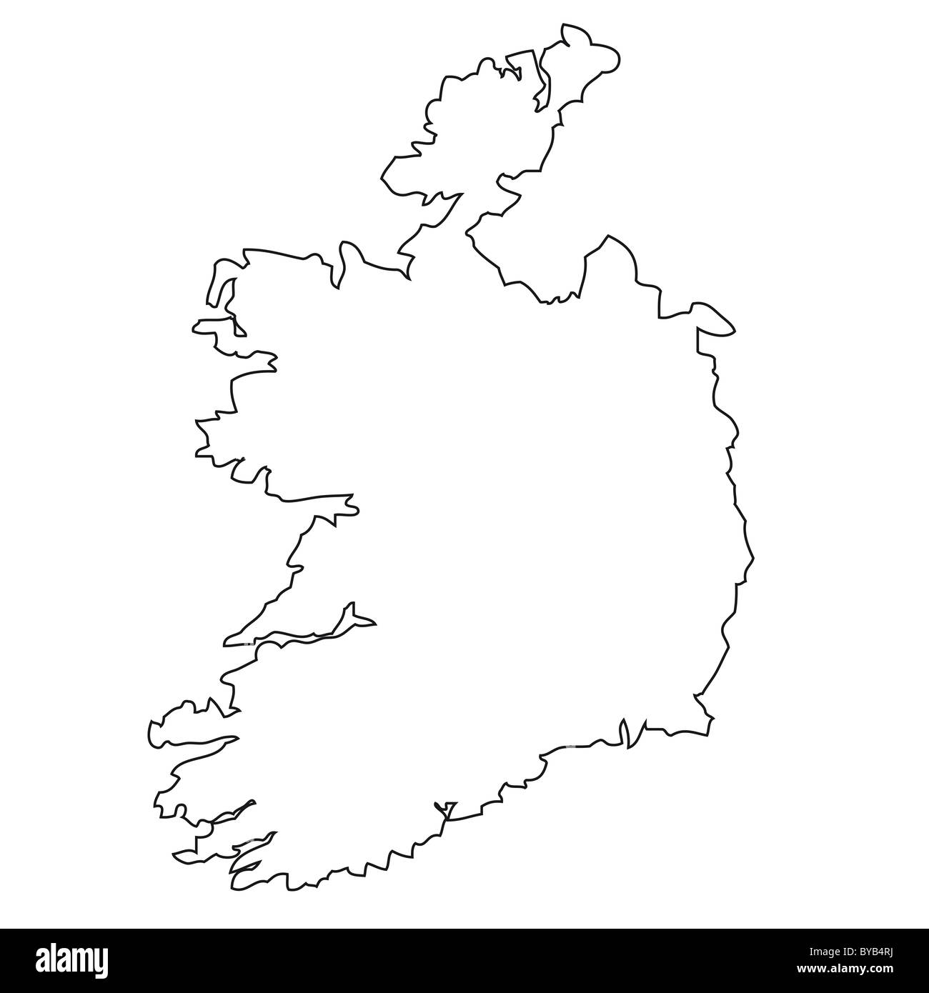 Ireland Outline Map Black And White Stock Photos Images Alamy Ireland Outline Map Black And White Stock Photos Images Alamy