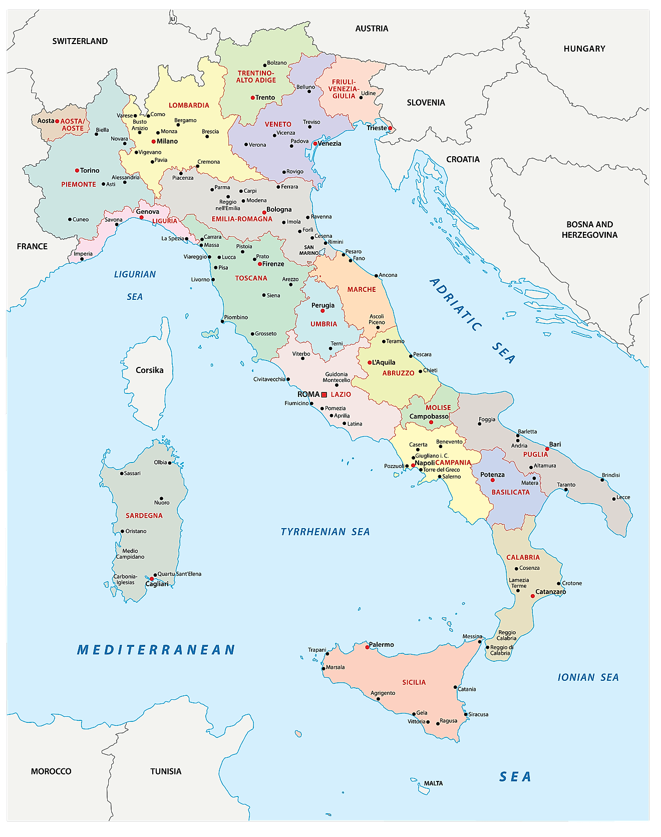 Italy Maps Facts World Atlas