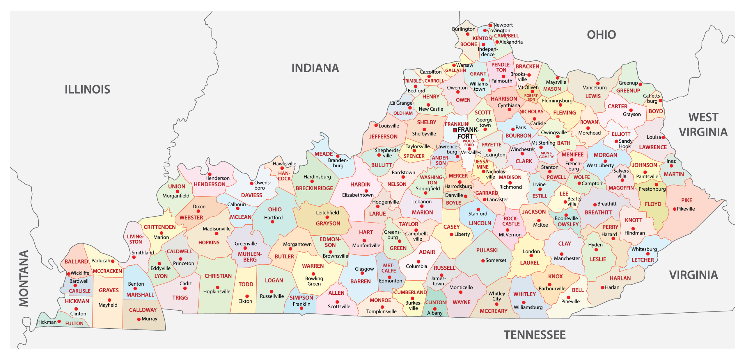 Kentucky Maps U0026 Facts World Atlas
