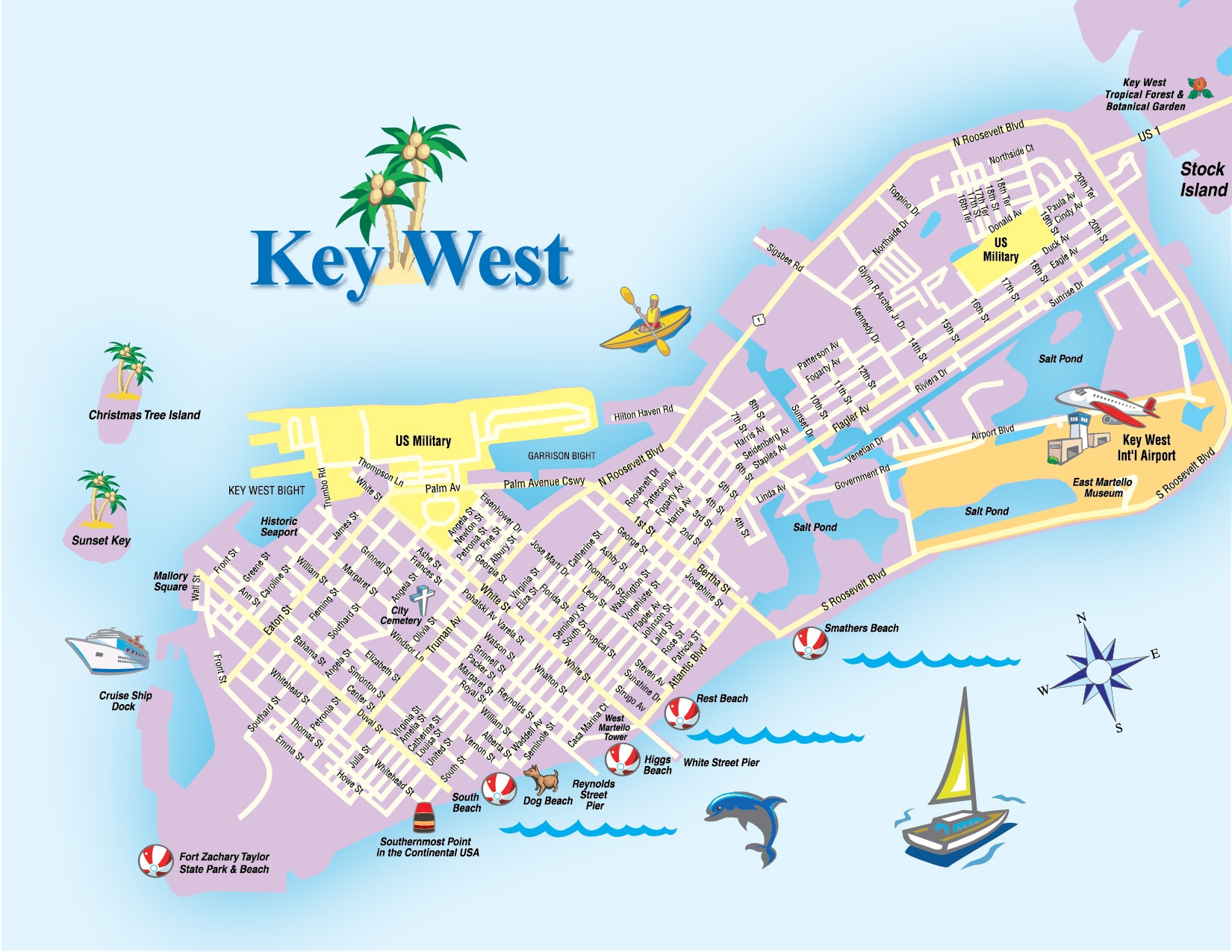 Key West Island Map DESTINATION Key West Island Map DESTINATION