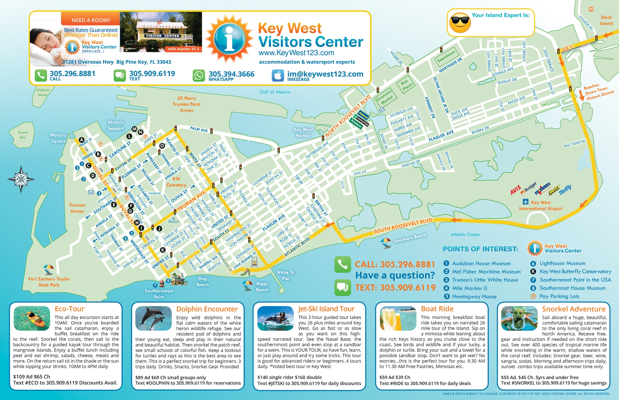 Key West Visitors Center Map Cental Design Co 