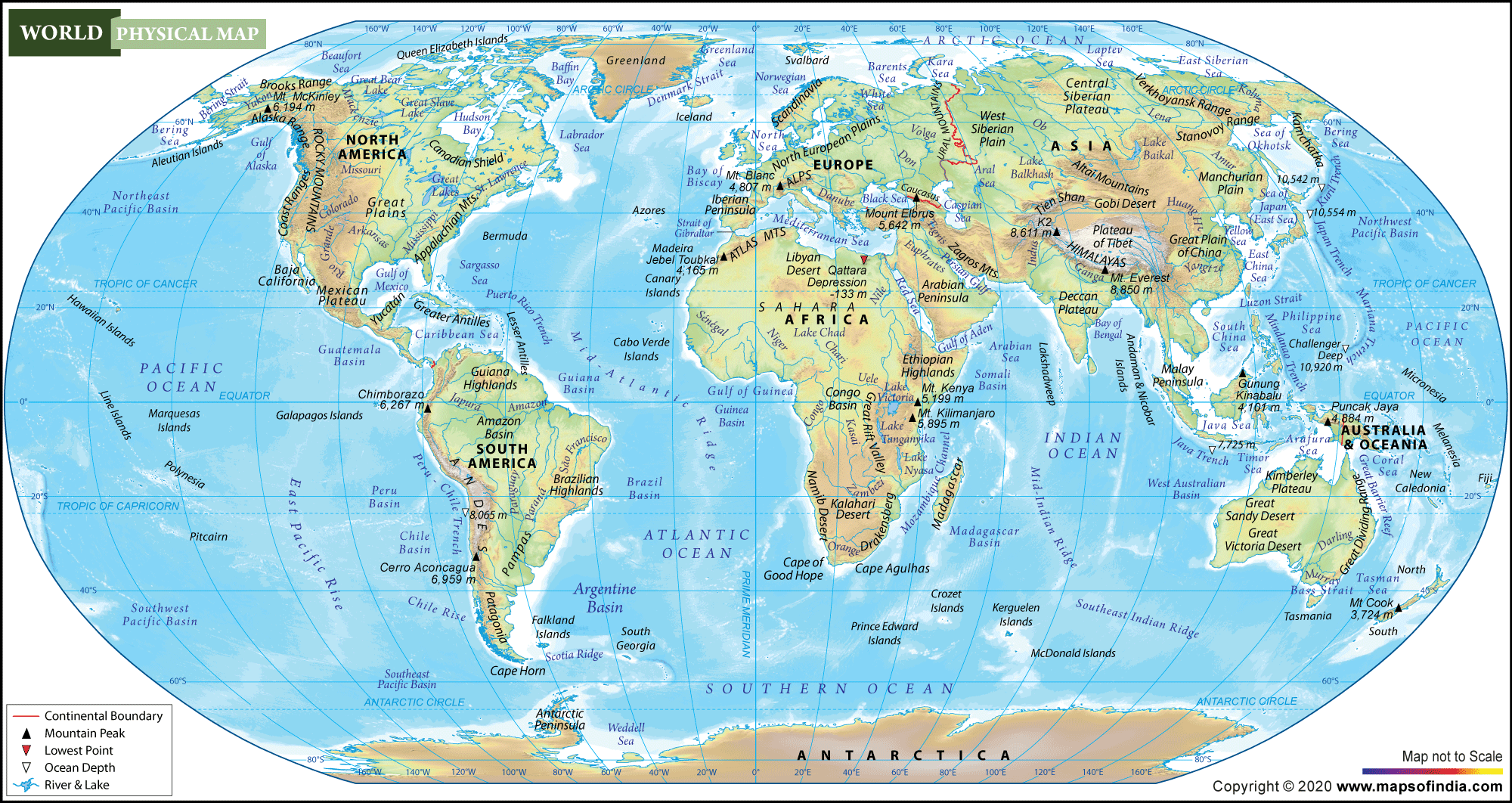 Big World Map Printable