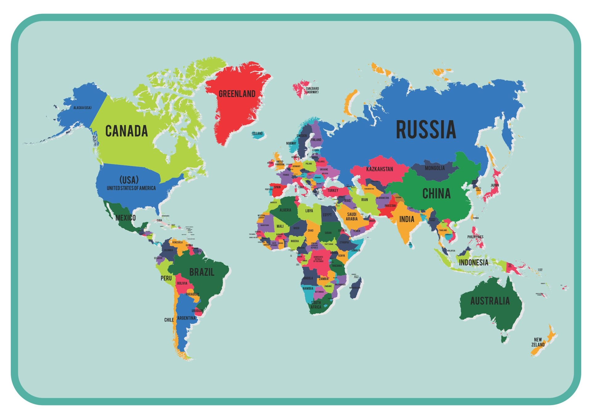 Large World Maps 10 Free PDF Printables Printablee