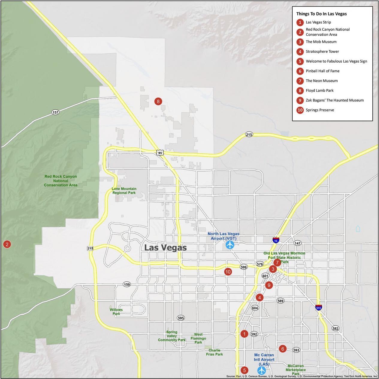 Las Vegas Map Nevada GIS Geography