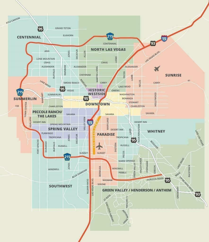 LAS VEGAS NEVADA MAP GLOSSY POSTER PICTURE PHOTO BANNER PRINT Road City Nv 5846