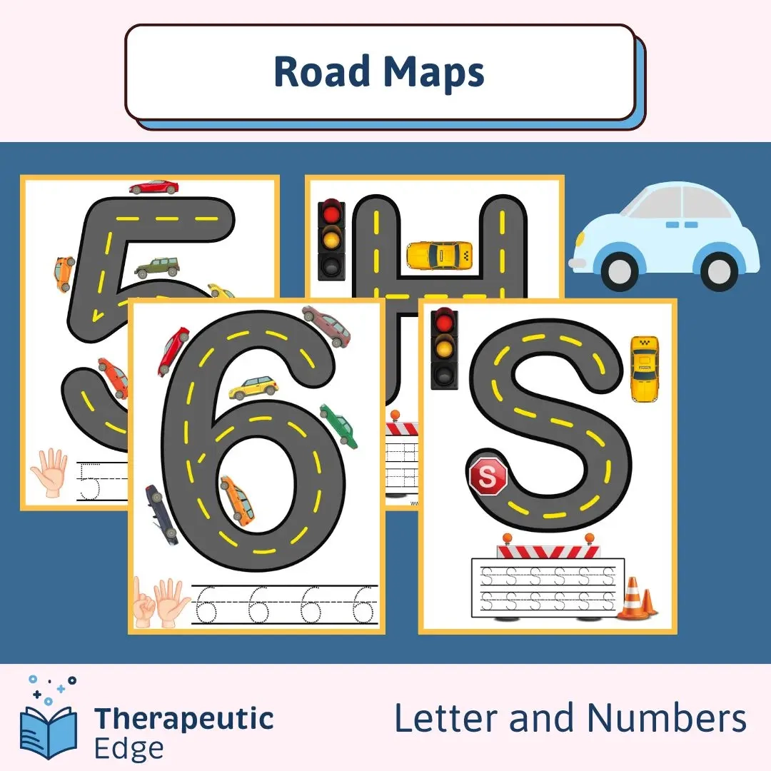 Letter U0026 Number Road Maps The Therapeutic Edge Collective