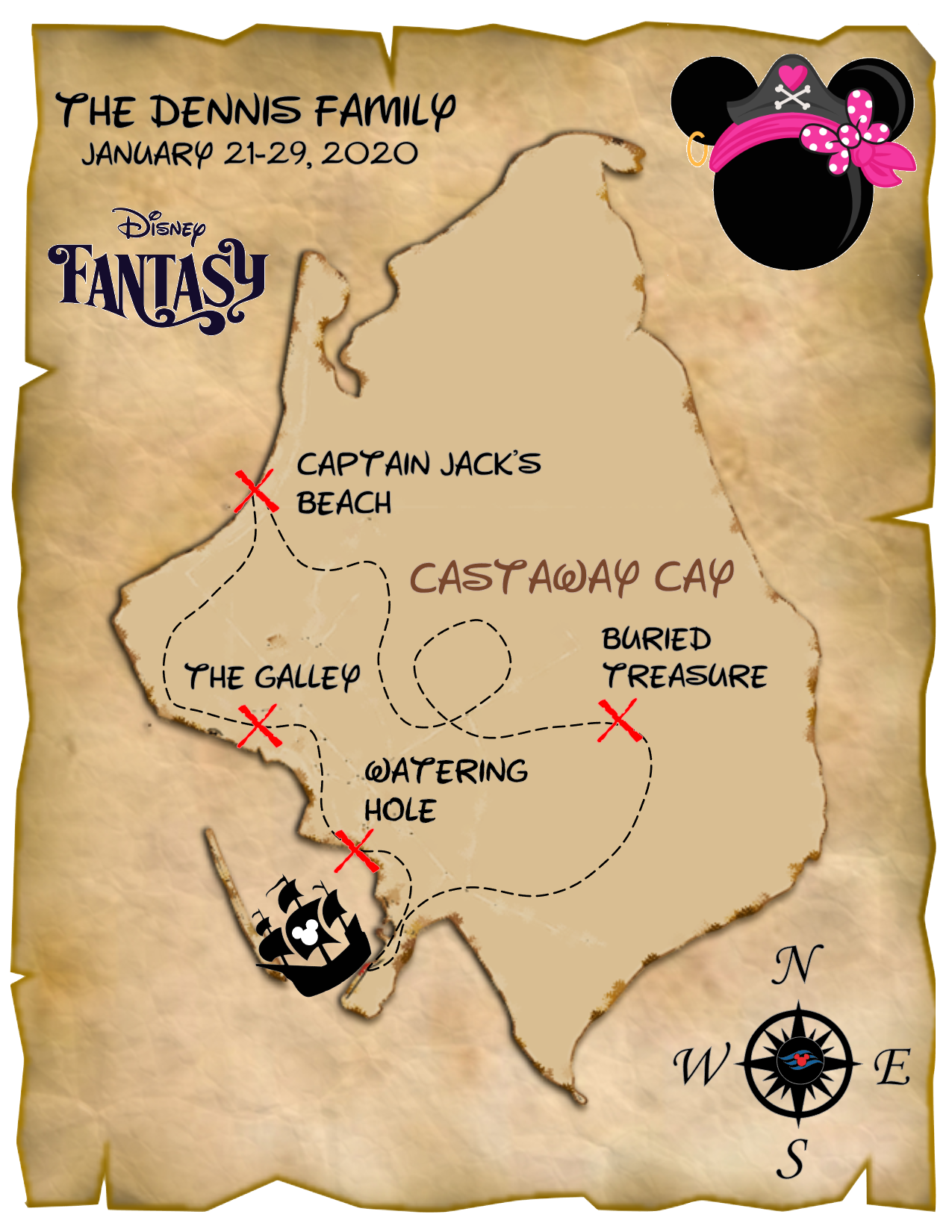 Printable Map Of Coco Cay