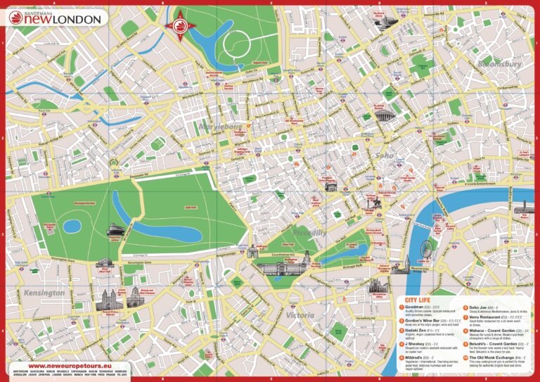 London Travel Map Ontheworldmap