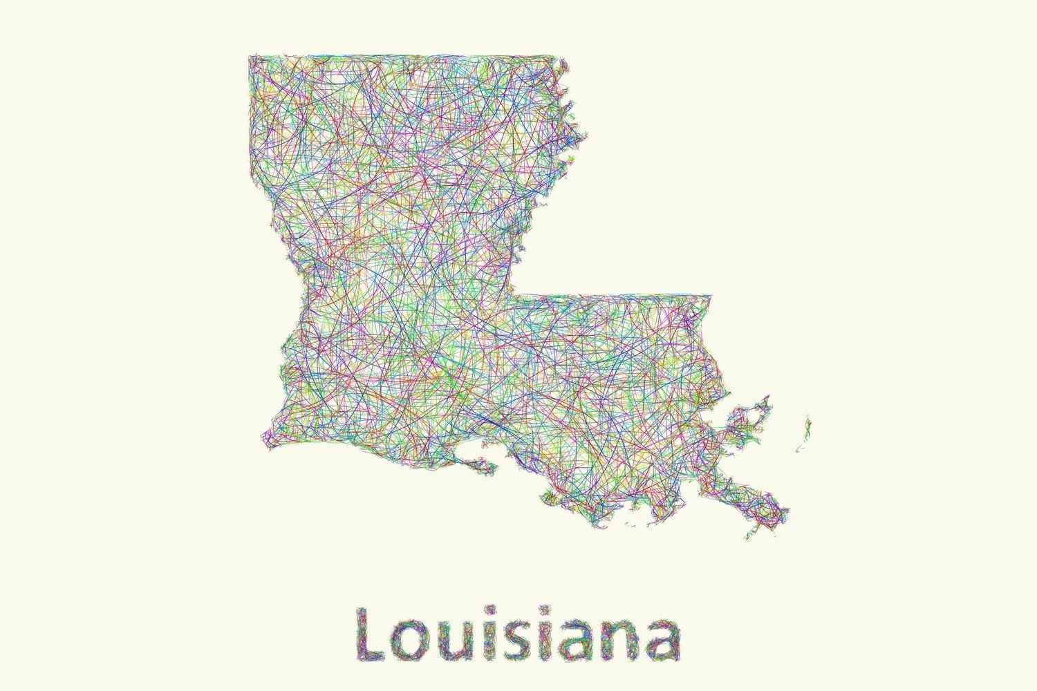 Printable Louisiana Map
