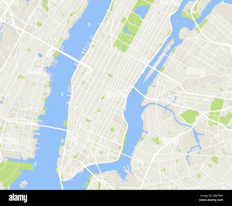 Manhattan Island Map Hi res Stock Photography And Images Alamy